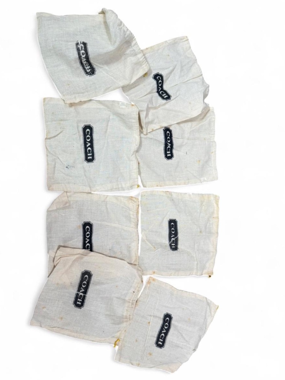 Vintage lot of mini Coach dust bags / pouches ✨